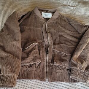 AE Corduroy Oversized Bomber Jacket